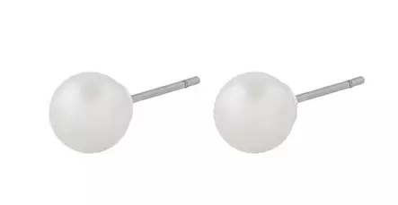 Snö of Sweden Ohrringe Laney silber/weiß - Ohrringe - 140031 - 1