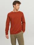Jack&Jones Pullover Hill Rundhalsausschnitt Zinnoberrot - Herren Strickwaren - 134691 - 1
