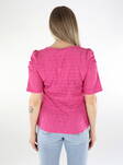 Only Damen T-Shirt V-Ausschnitt Himbeerrose - Damen T-Shirts - 136161 - 2