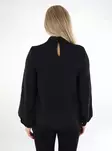 Vila Damenbluse Surashil Hochkragen schwarz - Damen Langarmshirts - 136801 - 2