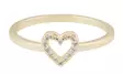 Snö of Sweden Ring Nisi Herz gold/klar - Ringe - 138651 - 1