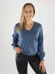 Vila Damenpullover V-Ausschnitt Vintage Indigo - Damenpullover - 139121 - 1
