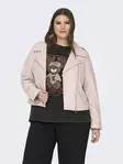 Only Carmakoma Damen Plus-Size Kunstlederjacke Faux Biker burnished lilac - Damenlederjacken und PU-Jacken - 140281 - 4