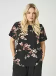 Only Carmakoma Damen Plus-Size T-Shirt Life schwarz/Hochzeit - Damen T-Shirts - 138881 - 1
