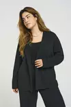 Only Carmakoma Plus Size Stretchblazer JRS Schwarz - Damenblazer - 137611 - 1
