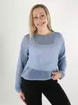 Only Damenpullover Struktur O-Ausschnitt weiches Chambray - Damenpullover - 138031 - 1