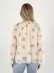 Only Hemd Cloud Dancer/Blau Boque - Damenblusen und -hemden - 141091 - 2