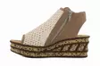 Rieker Damen Wedgesandalen 68180-60 beige - Rieker Sandalen - 140891 - 2