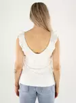 Vila Top V-Ausschnitt Schneeweiß - Damen Tops - 140881 - 3