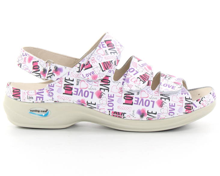 Maschinenwaschbare Ledersandalen für die Pflege von Neugeborenen, Liebe - Damen Arbeitsschuhe - 126981 - 1