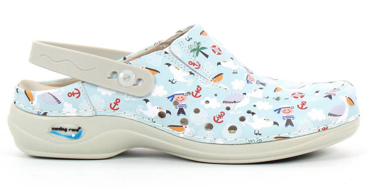 Maschinenwaschbare Arbeitsschuhe aus Leder für die Pflegebranche - Marine - Damen Arbeitsschuhe - 122651 - 1