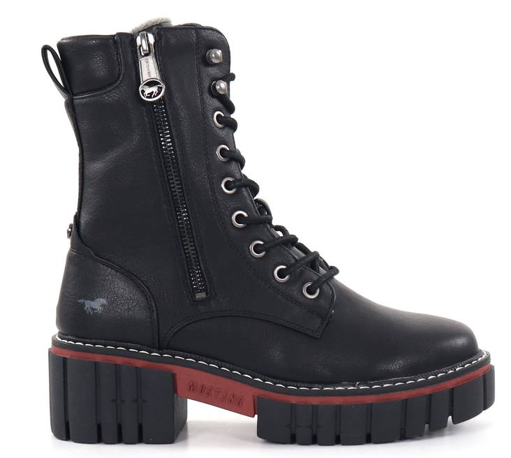 Mustang Stiefeletten 1447-504-9 schwarz - Damen Stiefeletten - 134241 - 1