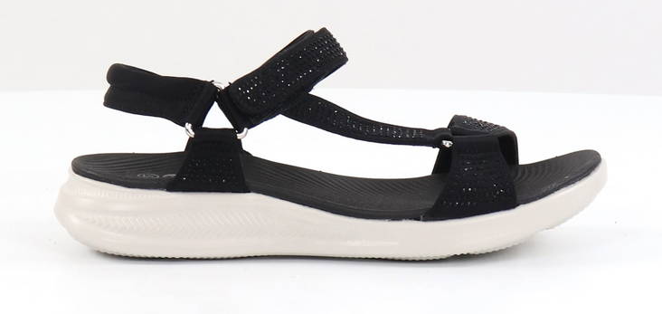 Natura Sandalen Floss 01, Schwarz/Diamante - Damen Sandalen - 130971 - 1