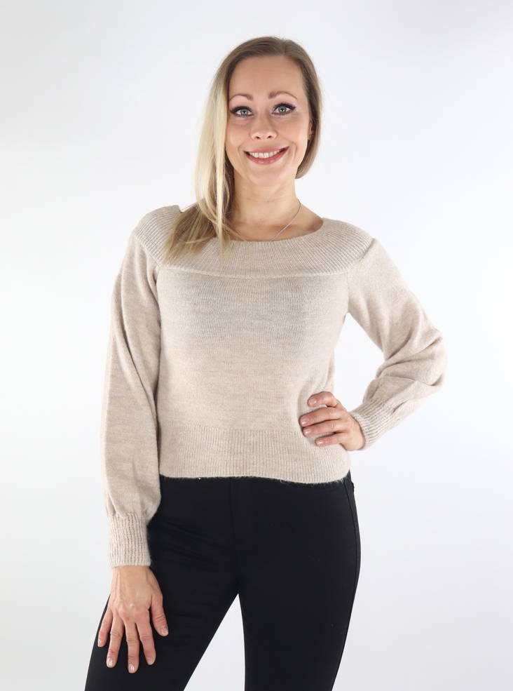 Only Off-Shoulder Pullover Weißgrau - Damenpullover - 134551 - 1
