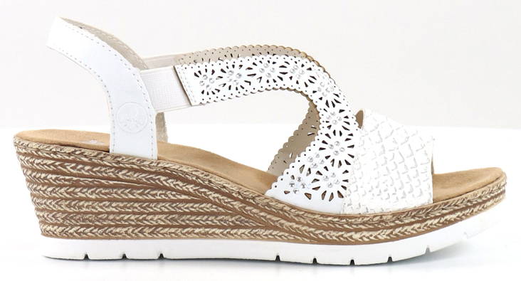 Rieker Keilsandalen 61916-80 weiß - Rieker Sandalen - 133161 - 1