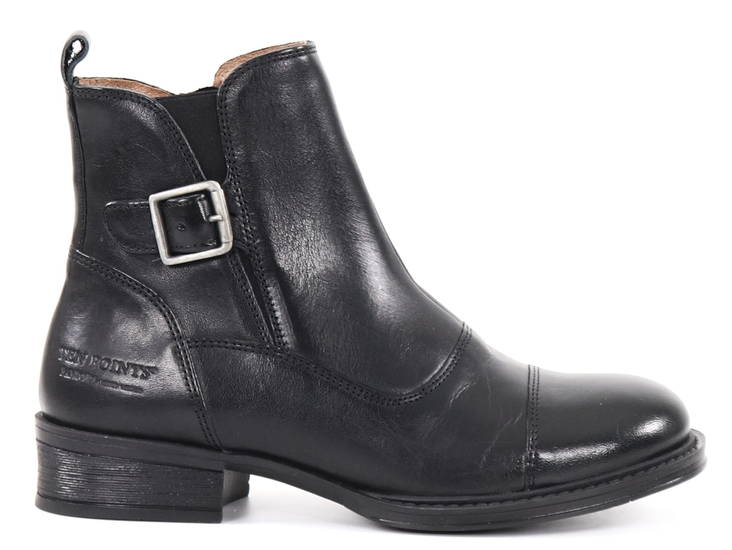 Damen Stiefeletten aus Leder in Schwarz - Damen Stiefeletten - 131491 - 1