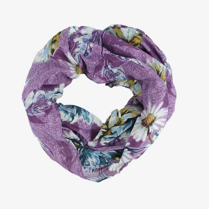 Veniz 60923 florale Schlauchschal lila - Damen Schals - 134961 - 1