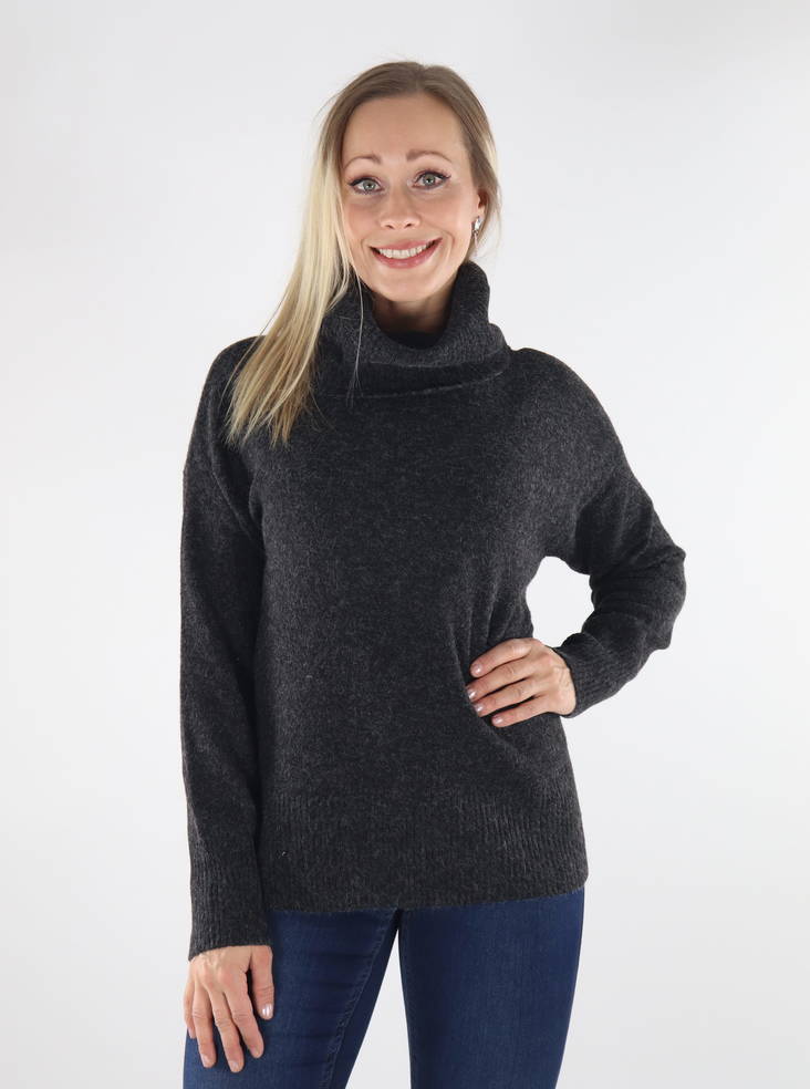 Vero Moda Cowlneck Pullover dunkelgrau - Damenpullover - 134451 - 1