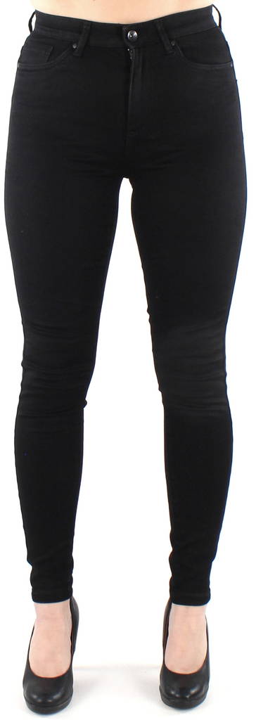 Vero Moda Damen Jeans hw Skinny, Schwarz - Damen Jeans - 124131 - 1