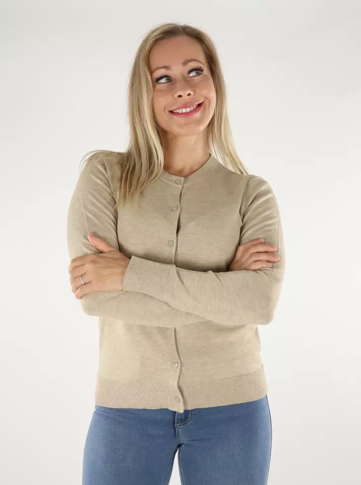 JJXX Cardigan Feder grau/vanille - Damenpullover - 136611 - 1