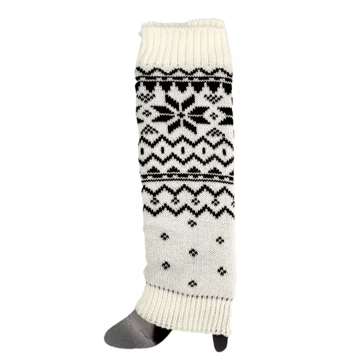 Veniz gemusterte Knöchelwärmer 81040 weiß - Damen Socken - 137021 - 1