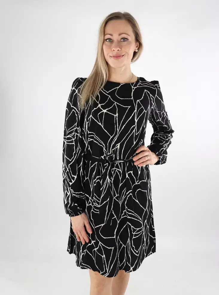 Vila Kleid O-Ausschnitt schwarze Schönheit/tri - Kleider und Tuniken - 137391 - 1