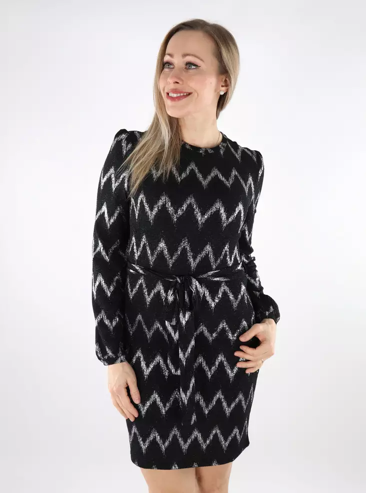 Vila Kleid Gürtel schwarz/silber lur - Kleider und Tuniken - 137541 - 1