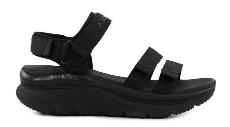 Skechers Damen Sandalen in weit geschnittenem Design 119828/BBK D'LUX WALKER - GOING OUT VIBES Schwarz - Skechers Sandalen - 138411 - 1