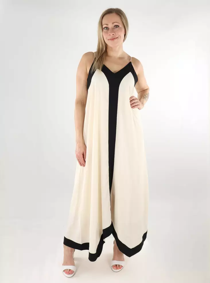 Only Maxikleid Lang Eiernuss/schwarz - Kleider und Tuniken - 138581 - 1