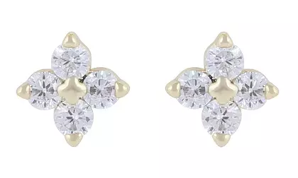 Snö of Sweden Ohrringe Envy klein gold/klar - Ohrringe - 138631 - 1