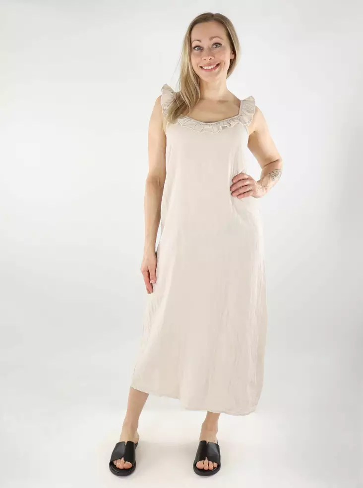 Pieces Bio-Baumwollkleid Midi silbergrau - Kleider und Tuniken - 138721 - 1