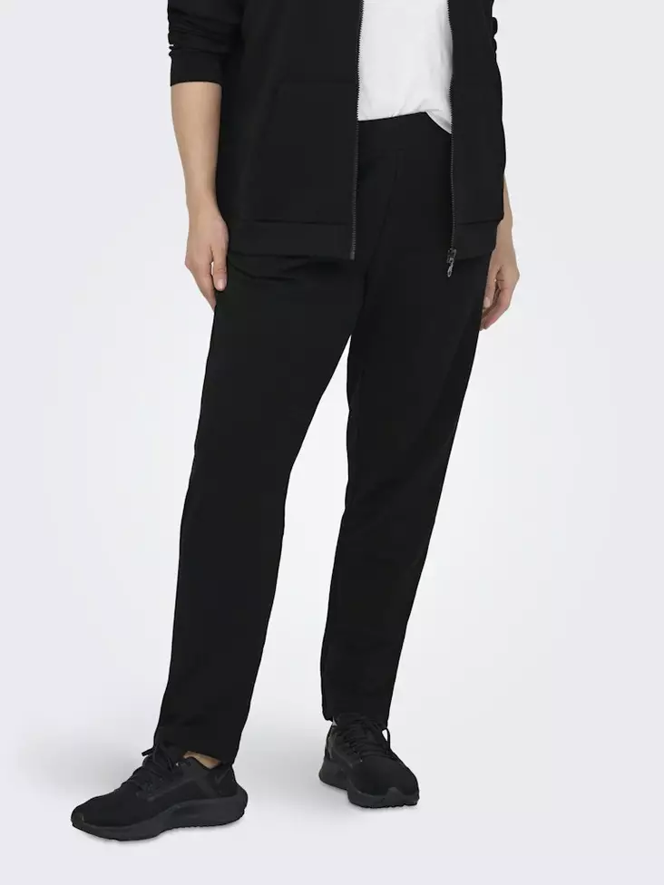 Only Play Curvy Plus-Size Sweatpants Life Slim Schwarz - Damen Sporthosen - 138941 - 1