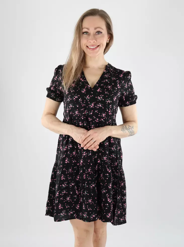 Only Kleid ONLNOVA life schwarz/725 ditsy - Kleider und Tuniken - 140901 - 1