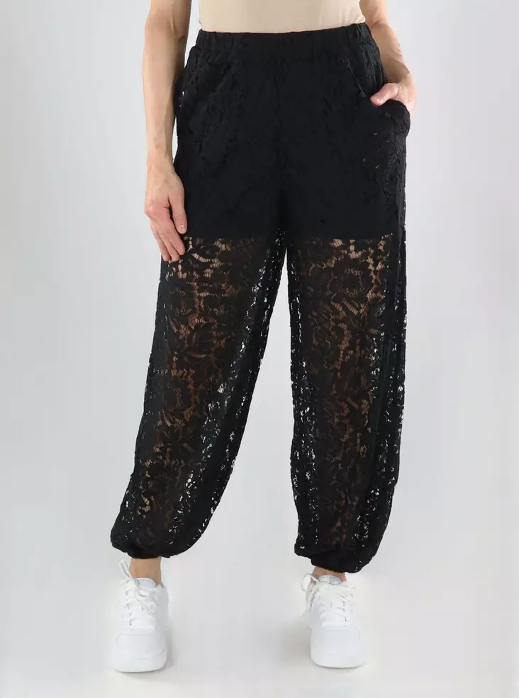 JDY Hosen Spitze Schwarz - Damenhosen - 141251 - 1