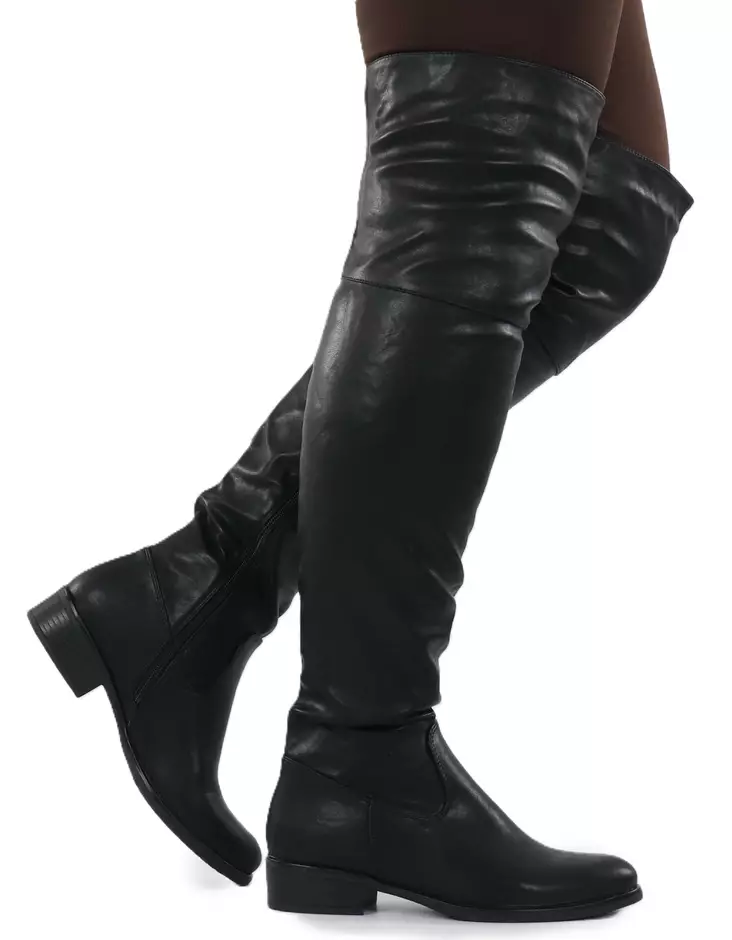Migant Overknee-Stiefel A925-148 Schwarz - Damen Stiefel - 141991 - 1