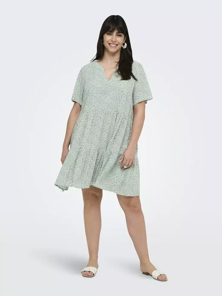 Carmakoma Plus-Size Kleid/Tunika Zally chinois grün/weiß - Kleider und Tuniken - 138351 - 1