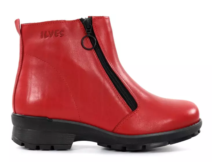 Ilves Damen Leder Stiefeletten 8292-D XXL rot - Damen Stiefeletten - 137361 - 1