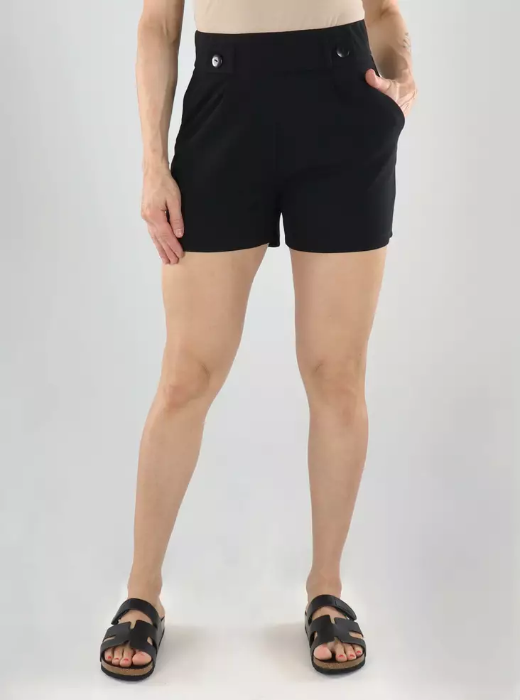 JDY Shorts Schwarz/schwarzer Knopf - Damen Shorts und Capris - 140961 - 1