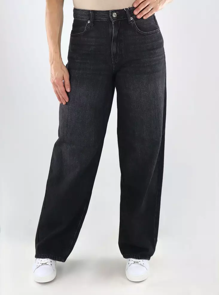 Only Jeans ONLTOLEDO MW LOOSE STRAIGHT gewaschen Schwarz - Damen Jeans - 141401 - 1