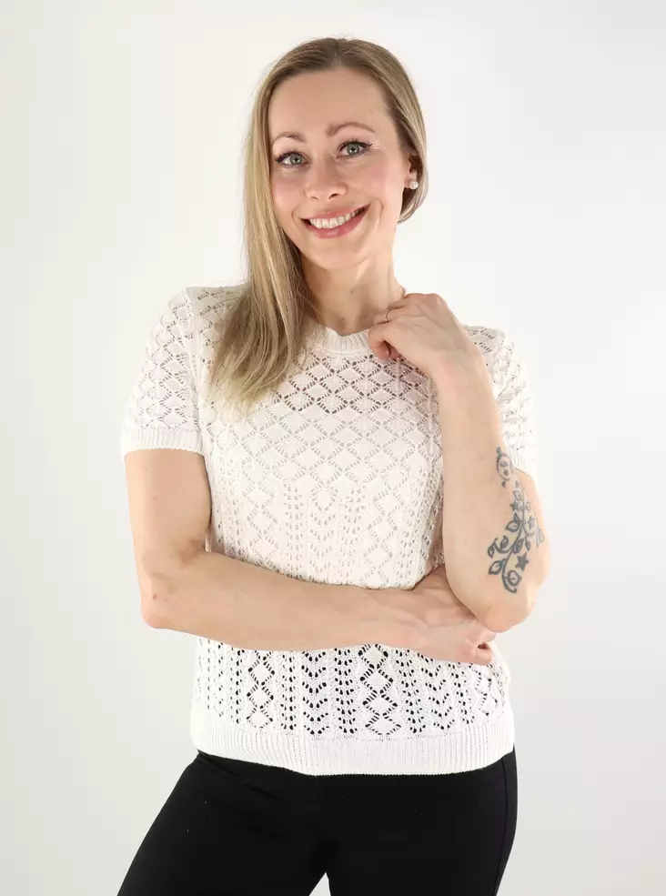 Only Damen Strick-T-Shirt O-Ausschnitt Wolkentänzer - Damen T-Shirts - 138041 - 1