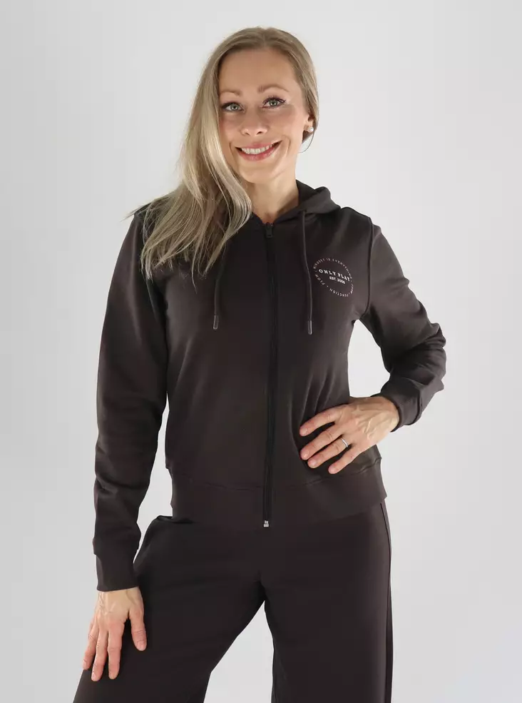 Only Play Sweatshirt ONPCAVA HOOD Schokolade - Damen Sportpullover und Sweatshirts - 141461 - 1