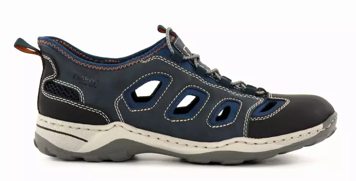 Rieker Herren READY2GO Wander-schuh 08078-14 blau - Herren Wanderschuhe - 137951 - 1