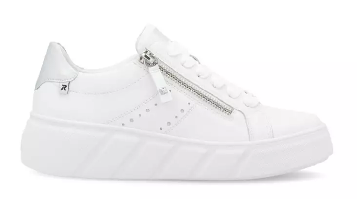 Rieker Damen Echtleder Sneakers W2605-80 Weiß - Rieker Sneakers - 140171 - 1