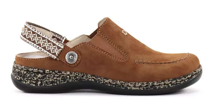 Rieker Damenmules/Sandalen 46383-24 braun - Rieker Hausschuhe - 137981 - 1