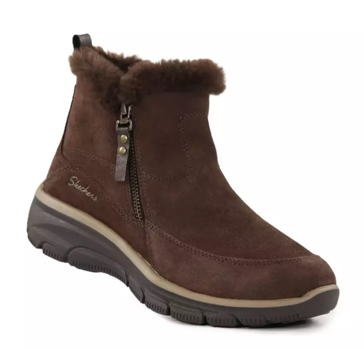 Skechers Damen Stiefeletten 167862/CHOC EASY GOING - COOL ZIP! schokoladenbraun - Damen Stiefeletten - 137131 - 1