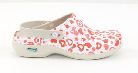 Maschinenwaschbare Sandalen aus Leder mit Herzen für die Pflege von Stillenden - Damen Arbeitsschuhe - 129902 - 1