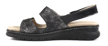 Suave Mostar 12506 Sandalen, Schwarz/Jade - Damen Sandalen - 128632 - 2