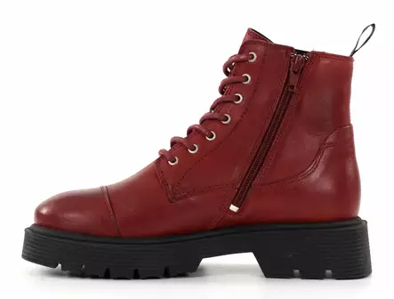 Ten Points Damen Leder Stiefeletten Mimmi 60501 rot - Damen Stiefeletten - 136922 - 2