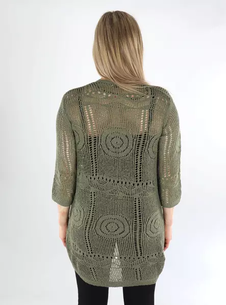 JDY Damen Kimono/Cardigan 3/4 Kalamata - Damenpullover - 138542 - 2