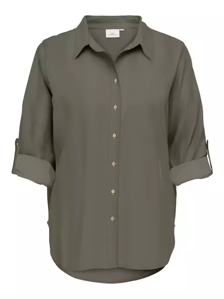 Carmakoma Blusen-Shirt 3/4 Smokey Olive - Damenblusen und -hemden - 140842 - 1